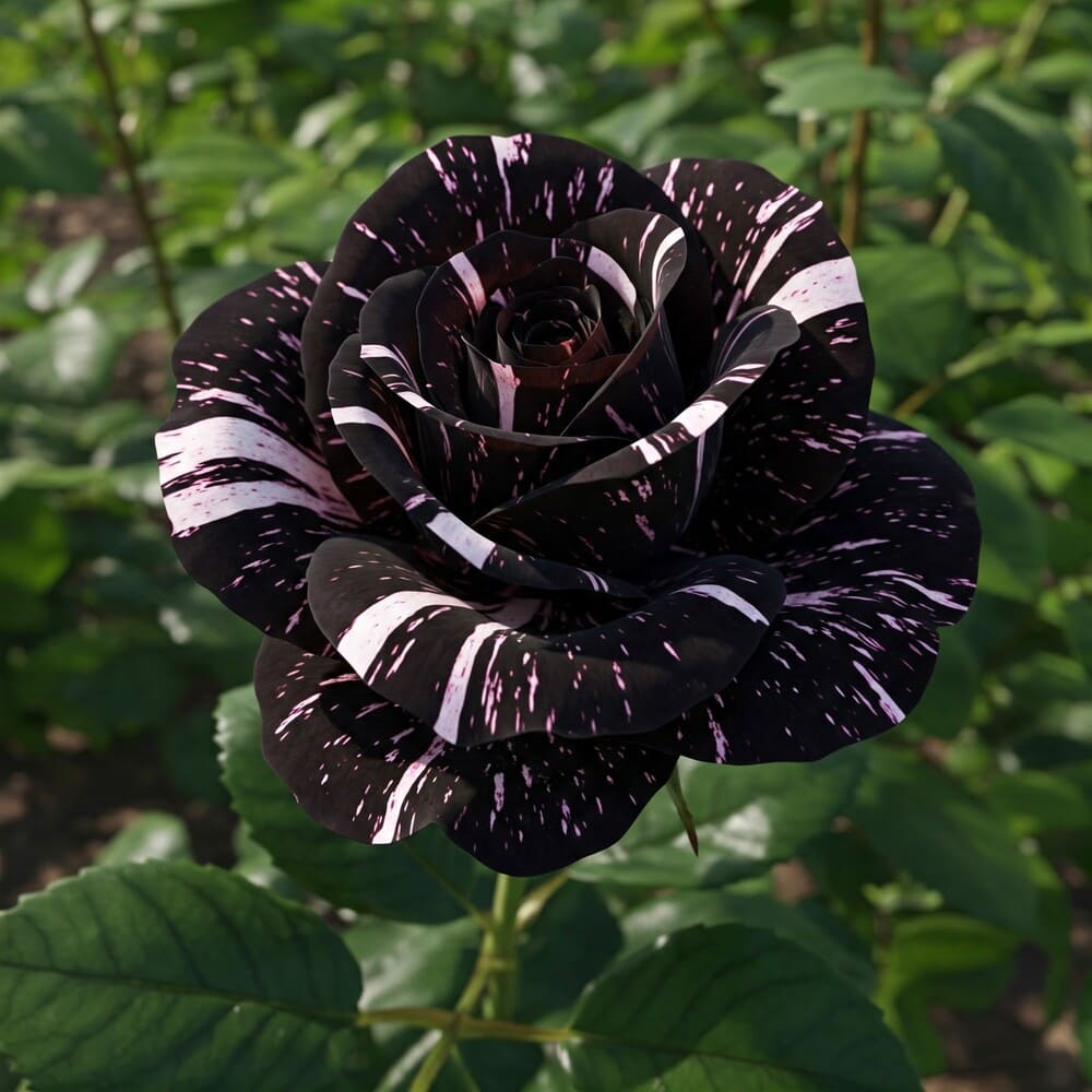 Trandafir Teahibrid Black and White Anul 3